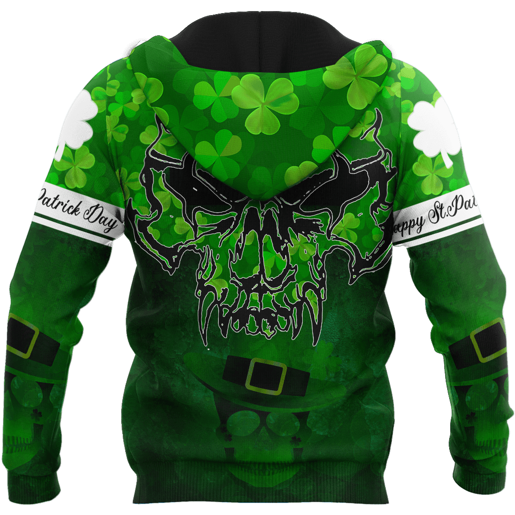 Premium Irish Day Skull 3D All Over Printed Unisex