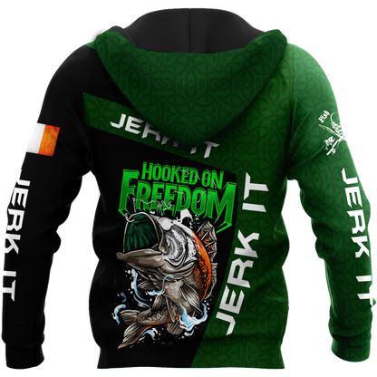 Ireland Fishing St.Patrick day Irish 3D print shirt