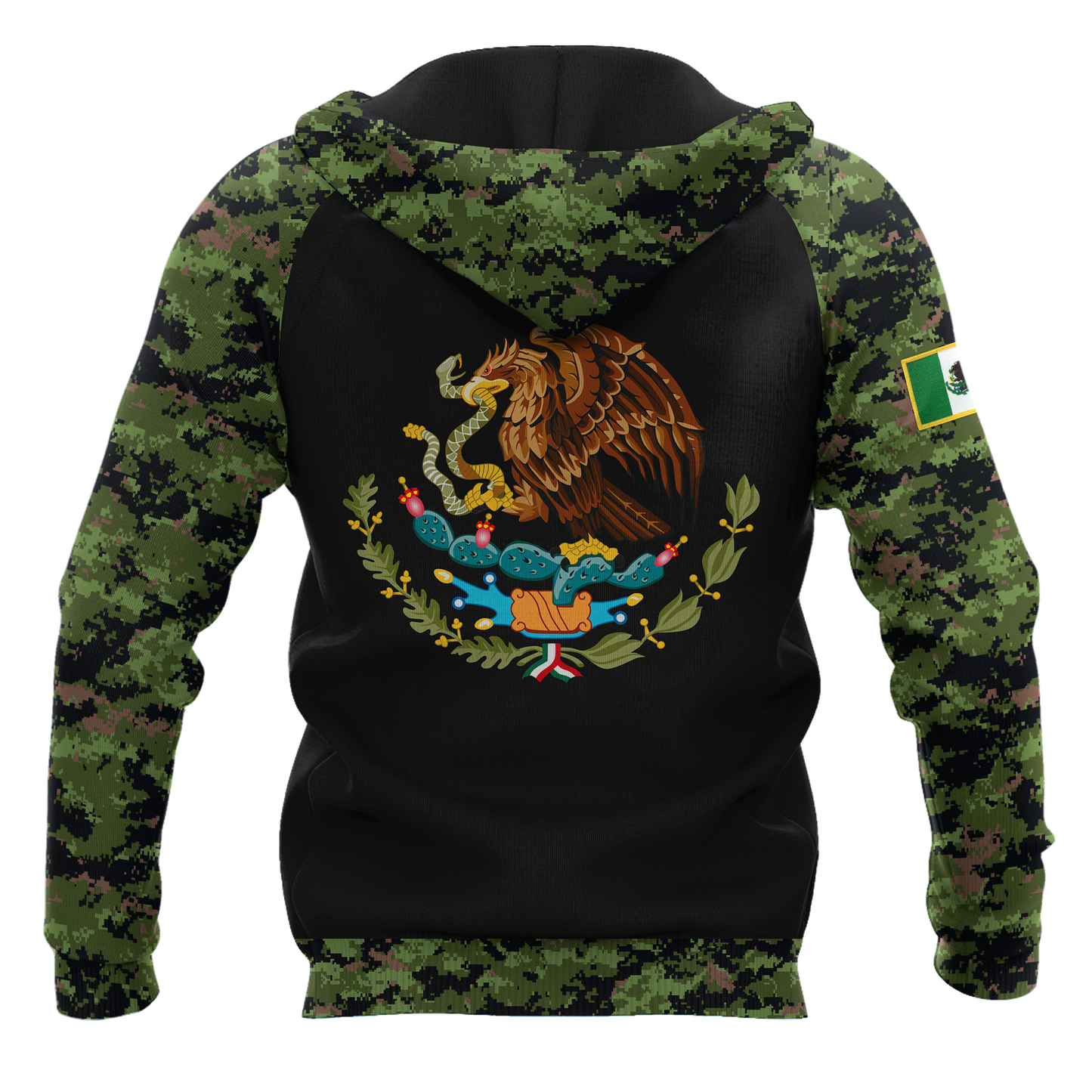 Mexico Coat Of Arms 3D All Over Printed Hoodie