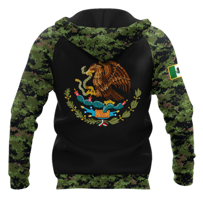 Mexico Coat Of Arms 3D All Over Printed Hoodie