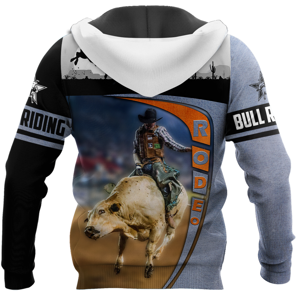 Personalized Name Bull Riding 3D All Over Printed Unisex Shirts Desert