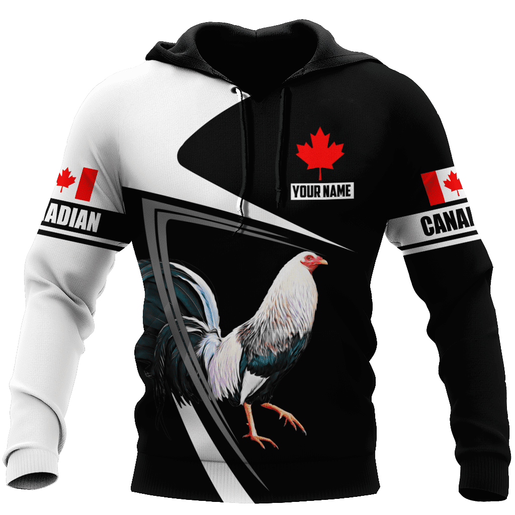 Personalized Canadian Rooster 3D Printed Unisex Shirt