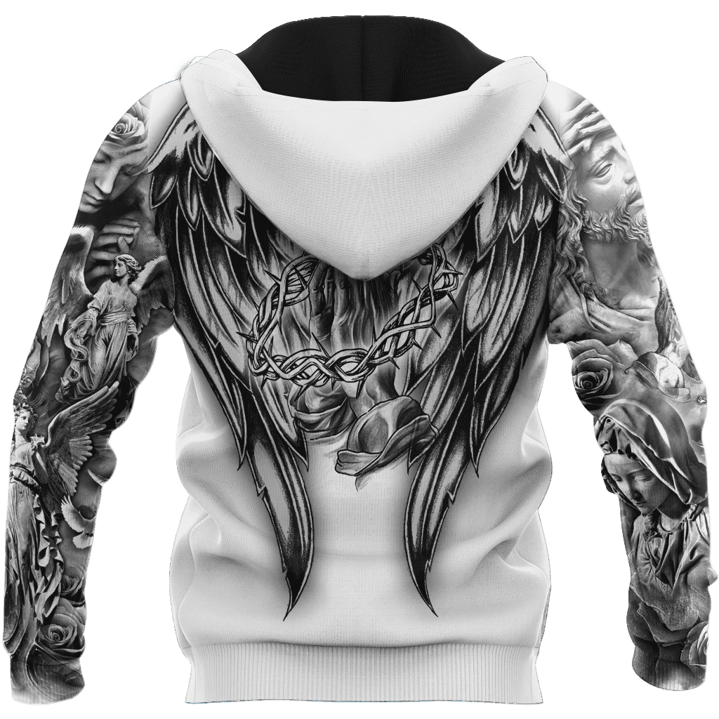 Jesus Christ Cross and Dragons 3D Printed Hoodie, T-Shirt for Men and Women