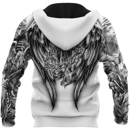 Jesus Christ Cross and Dragons 3D Printed Hoodie, T-Shirt for Men and Women