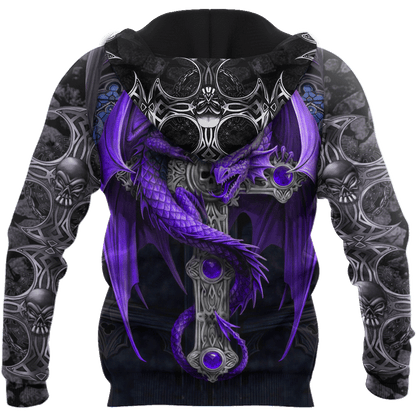 Tmarc Tee Dungeons and Dragons Purple Tattoo 3D All Over Printed Shirts
