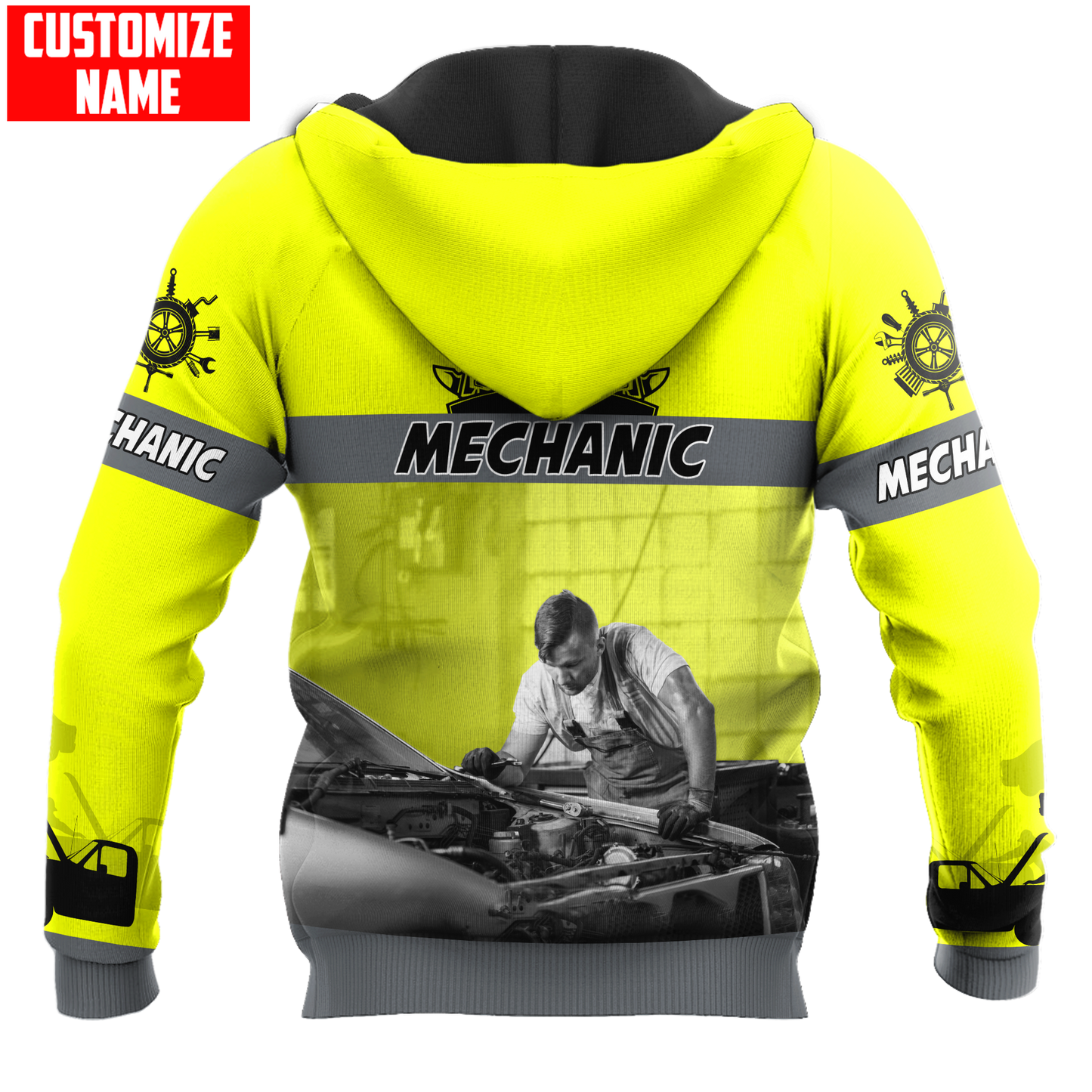 Tmarc Tee Personalized Name Mechanic 3D All Over Printed Unisex Shirts