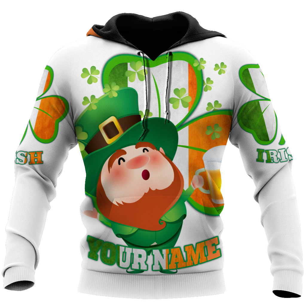 Irish 3D All Over Printed Unisex Shirts Saint Patrick's Day White Ver