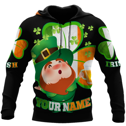 Irish 3D All Over Printed Unisex Shirts Saint Patrick's Day Black Ver