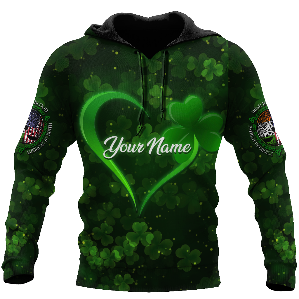 Irish By Blood American By Birth 3D All Over Printed Shirts