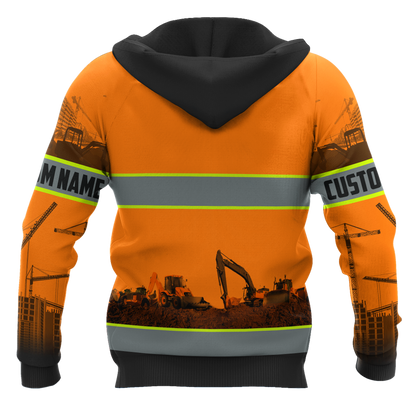 Personalized Excavator 3D All Over Printed Unisex Shirts