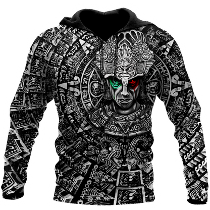 Premium Aztec Mexican Hoodie 3D All Over Printed Unisex Shirts No1