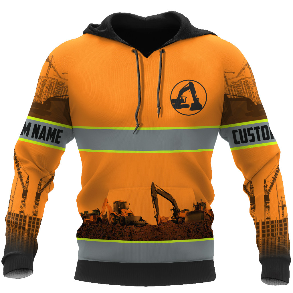 Personalized Excavator 3D All Over Printed Unisex Shirts