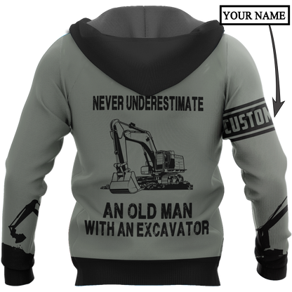 Personalized Excavator 3D All Over Printed Unisex Shirts For Men And Women