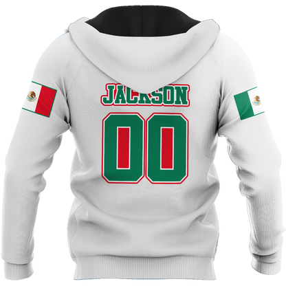 Persionalized name Mexico 3D All Over Printed Unisex Hoodie