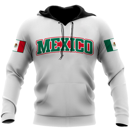 Persionalized name Mexico 3D All Over Printed Unisex Hoodie