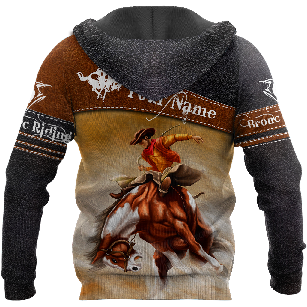 Personalized Name Rodeo 3D All Over Printed Unisex Shirts Bronc Riding