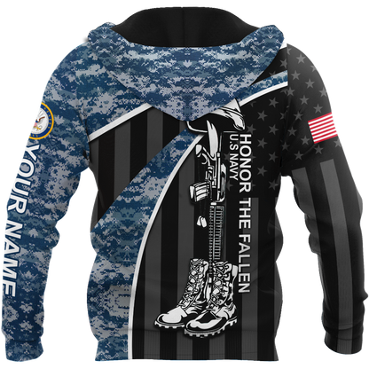 American US Namy Personalize 3D All Over Unisex Hoodie