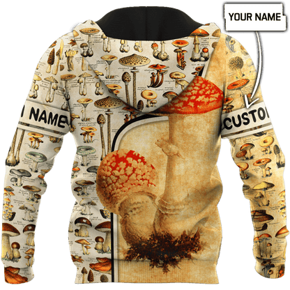 Customize Name Mushroom Hippie 3D All Over Printed Unisex Shirts