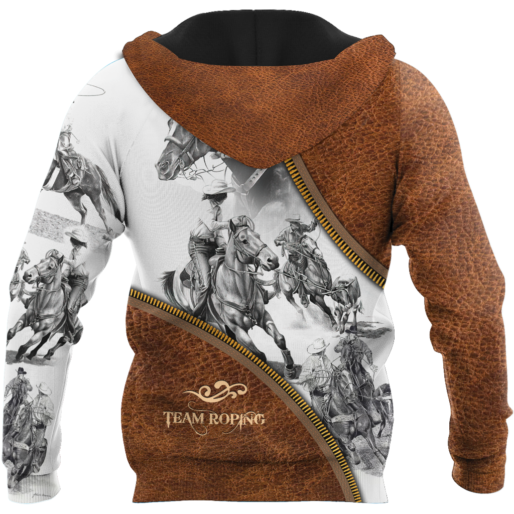 Personalized Name Bull Riding 3D All Over Printed Unisex Shirts Team Roping Zipper