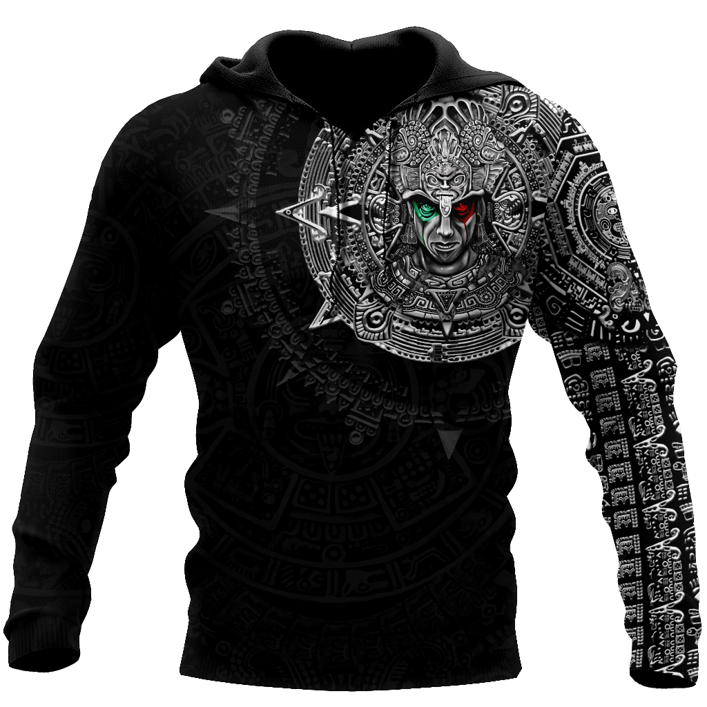 Mexico Aztec Warrior 3D All Over Printed Unisex Hoodie