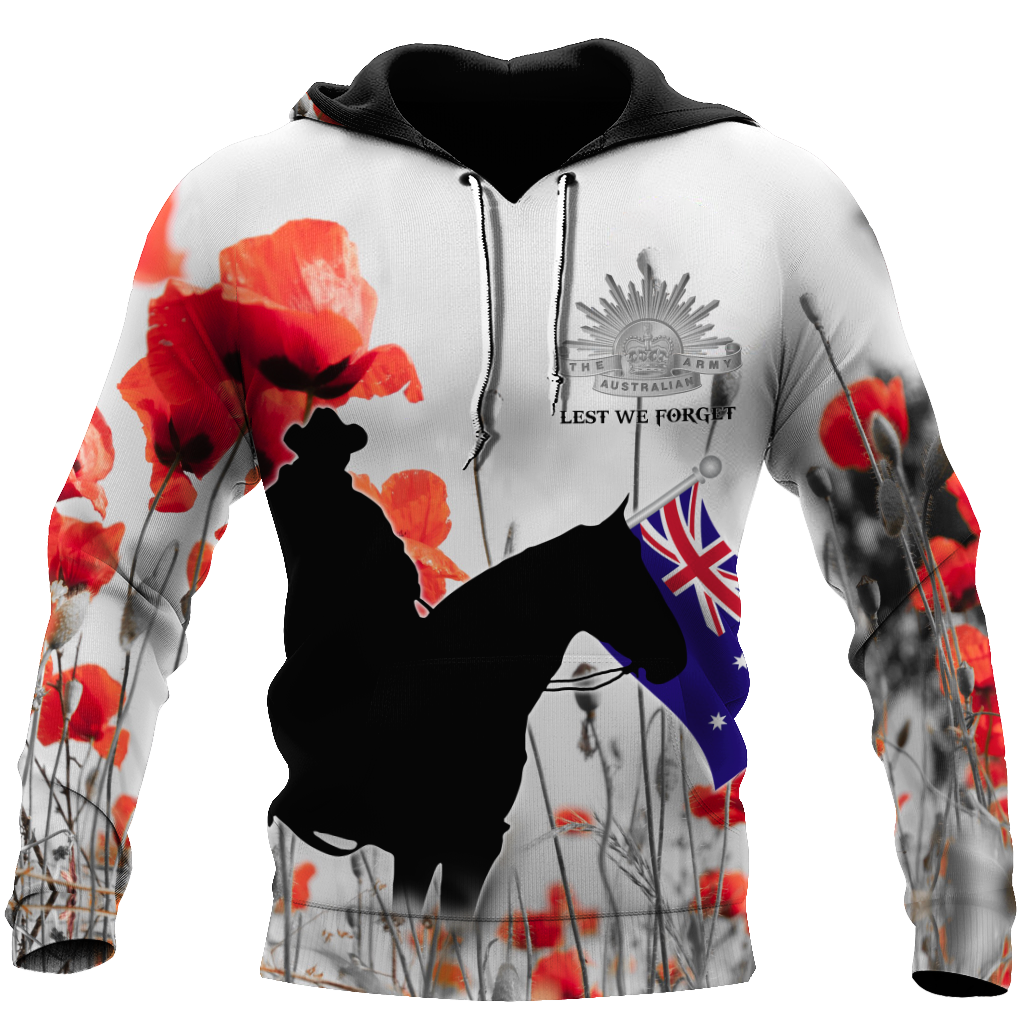 Premium Unisex Hoodie Remember Anzac Day ML