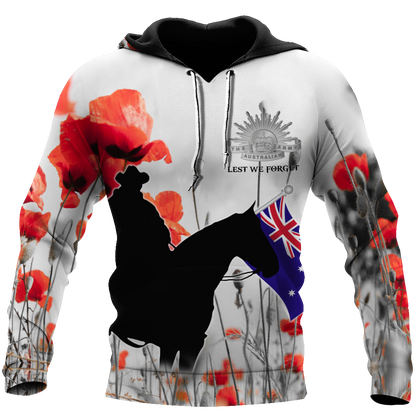 Premium Unisex Hoodie Remember Anzac Day ML