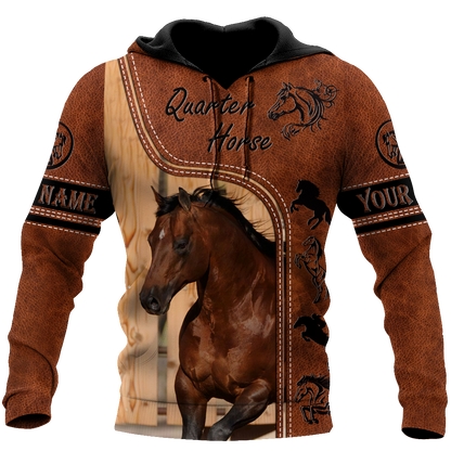 Personalized Name American Quarter Horse 3D All Over Printed Unisex Shirts