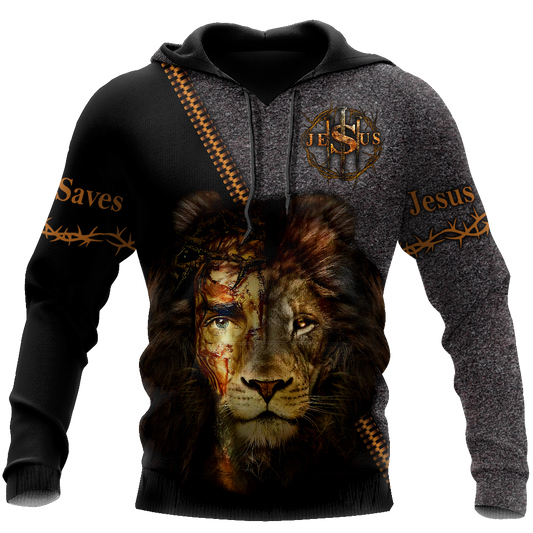 Faith in God Lion Jesus save -Christian - 3D All Over Printed Style for Men and Women