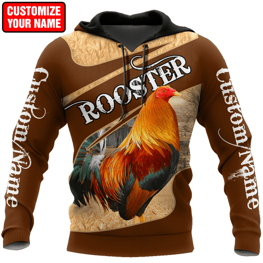 Personalized Rooster 3D Printed Unisex Shirts DD04062103