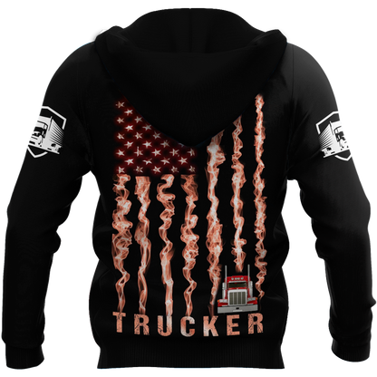 Trucker 3D All Over Printed Shirts For Men and Women