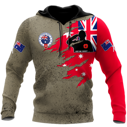 Tmarc Tee Anzac day remembrance Kiwi and Australia uniforms 3D print shirt