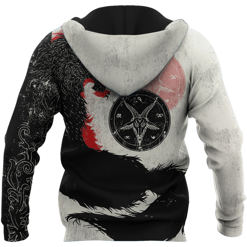 Satanic Wolf Hoodie For Men And Women