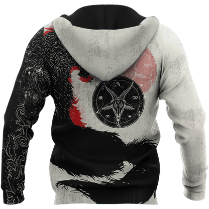 Satanic Wolf Hoodie For Men And Women