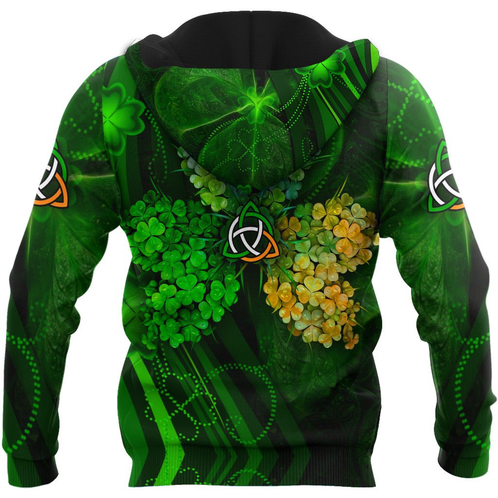 Premium Unisex Hoodie Irish St.Patrick Shamrock ML