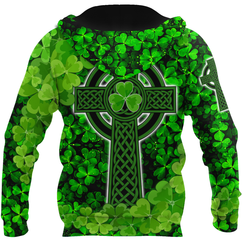 Premium Unisex Hoodie Irish St.Patrick Celtic Knot And Celtic Cross ML