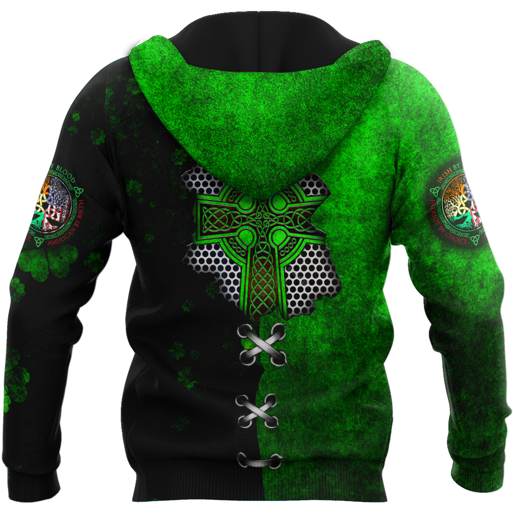 Irish Celtic Knot Cross in my heart St.Patrick day 3D Design shirts