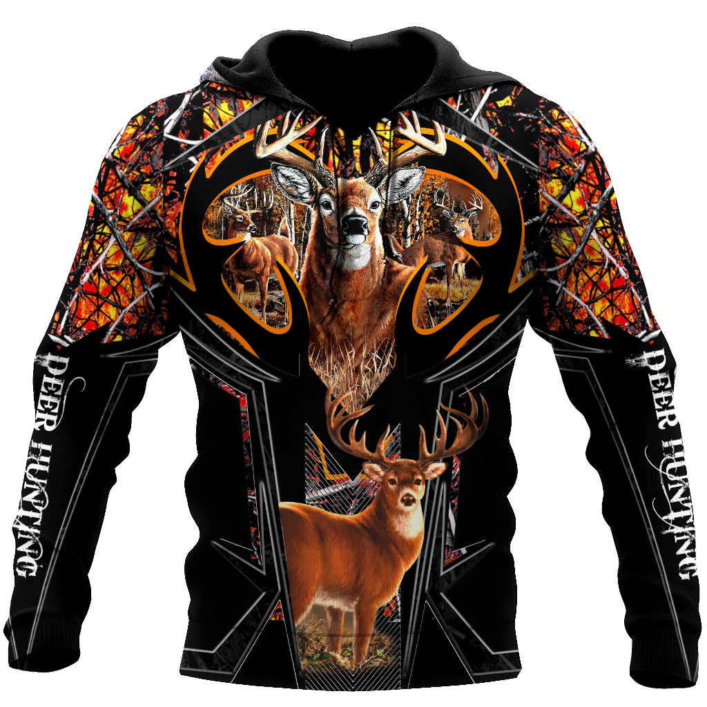 Deer Hunting Camo 3D Hoodie Shirt For Men And Women LAM