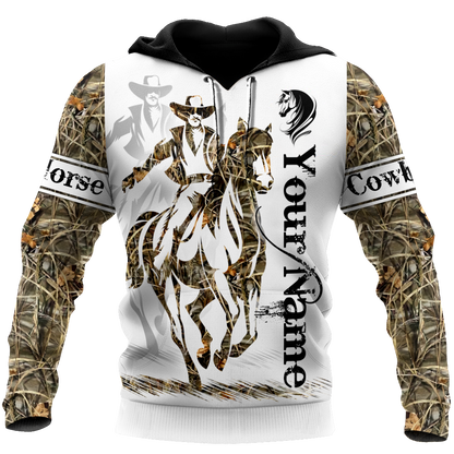Personalized Name Rodeo 3D All Over Printed Unisex Shirts Cowboy Tattoo Ver 2