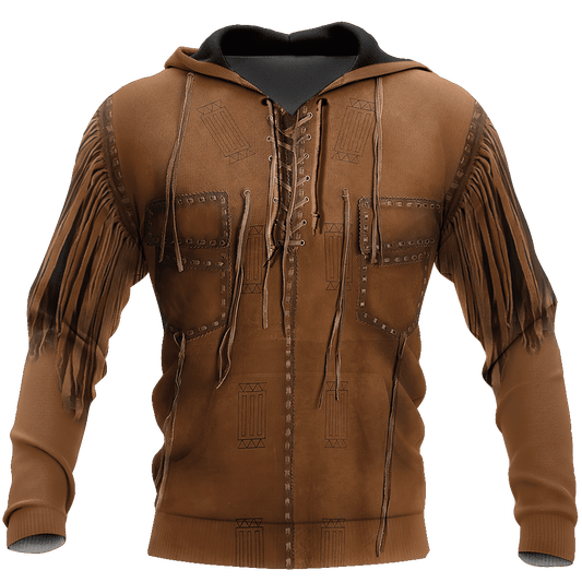 Cowboy Jacket No26 Cosplay 3D Over Printed Unisex Deluxe Hoodie ML