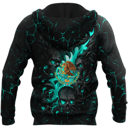 Mexican Skull 3D All Over Printed Unisex Hoodie