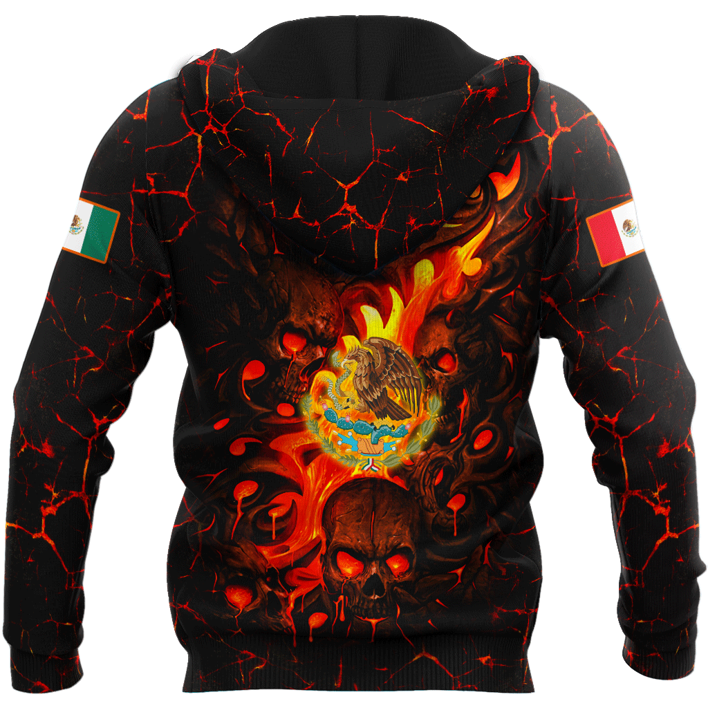 Mexican Skull 3D All Over Printed Unisex Hoodie