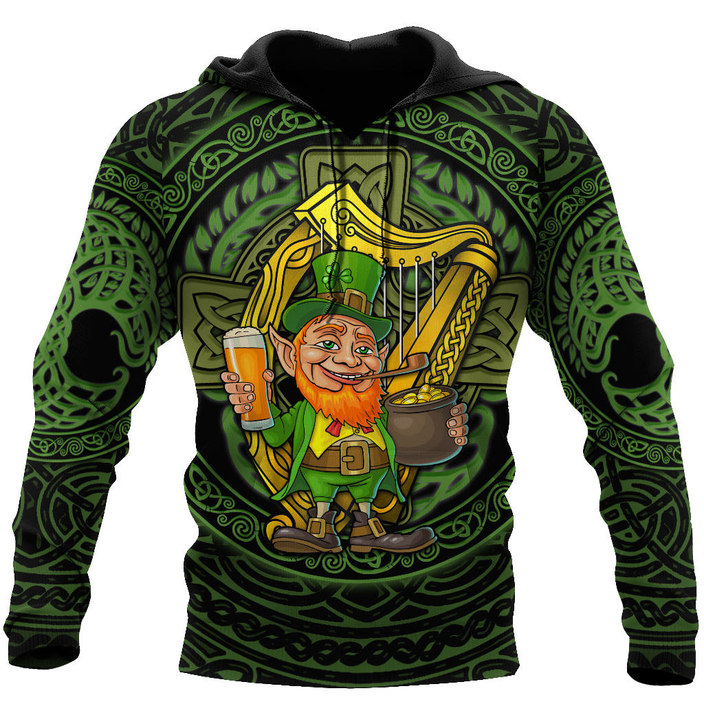 Premium Unisex Hoodie Irish St.Patrick Let Drink ML