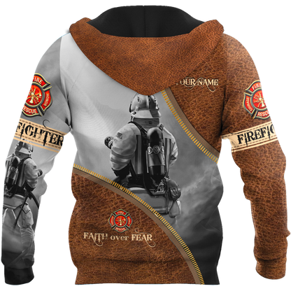Customize Name Silent Warrior Firefighter Hoodie For Men And Women MH06022101