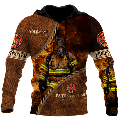 Customize Name Firefighter Hoodie For Men And Women MH06022102