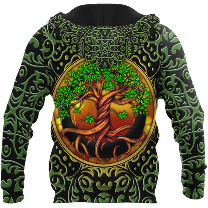 Irish Tree Of Life Day 3D Hoodie Shirt For Men And Women LAM