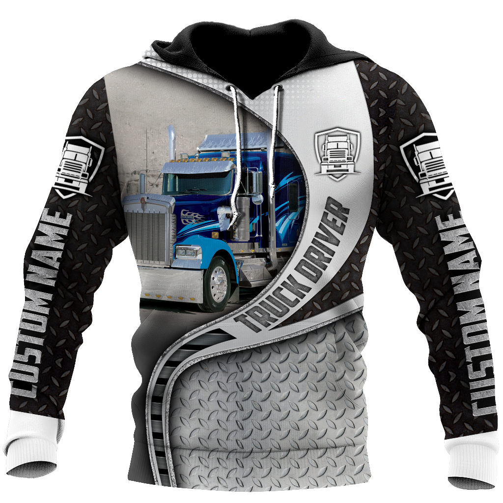 Premium Truck Driver Unisex Custom Name 3D All Over Printed Shirts MEI