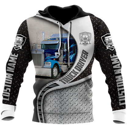 Premium Truck Driver Unisex Custom Name 3D All Over Printed Shirts MEI