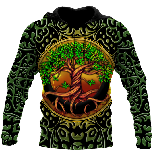Irish Tree Of Life Day 3D Hoodie Shirt For Men And Women LAM