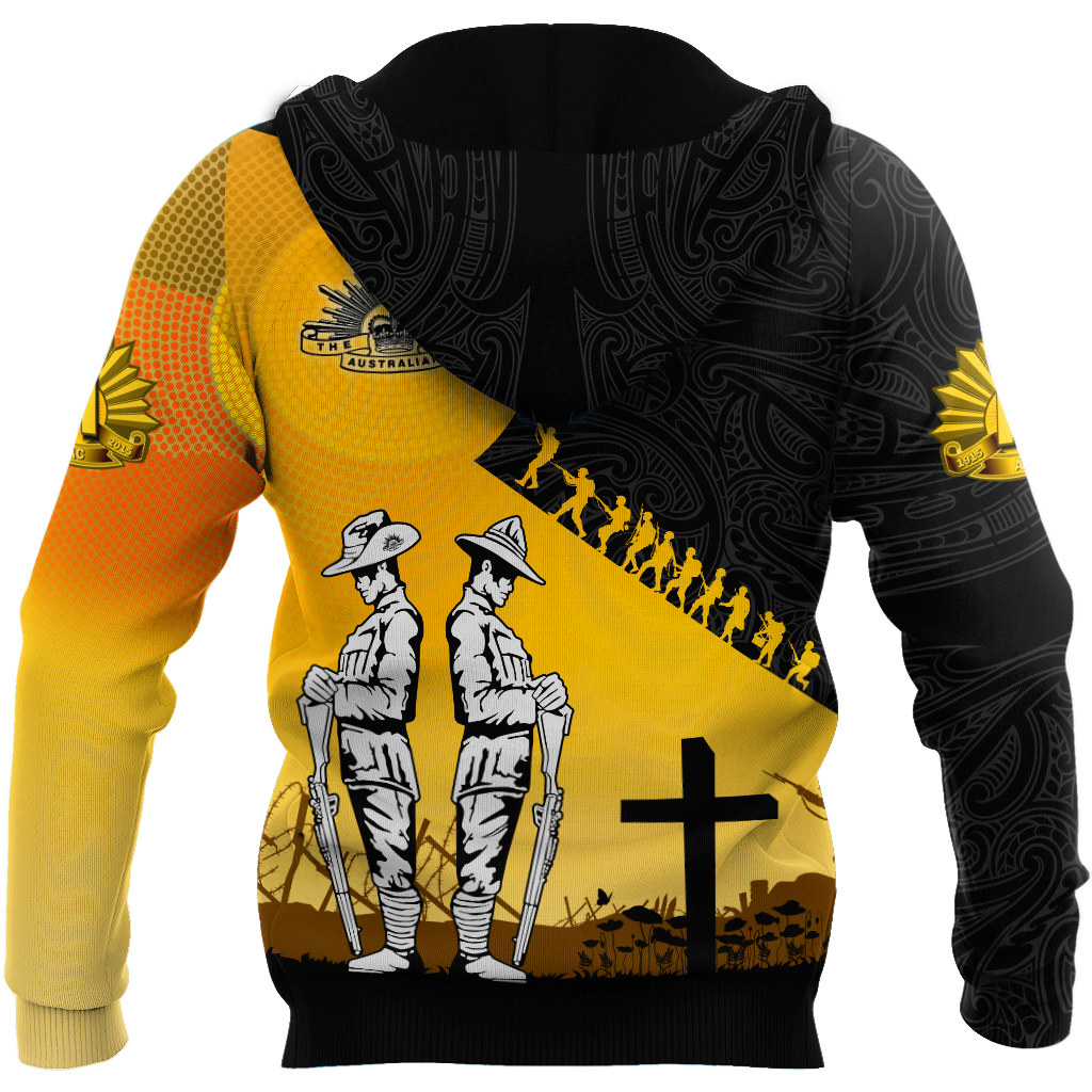 Premium Unisex Hoodie Remember Anzac Day ML
