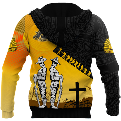 Premium Unisex Hoodie Remember Anzac Day ML